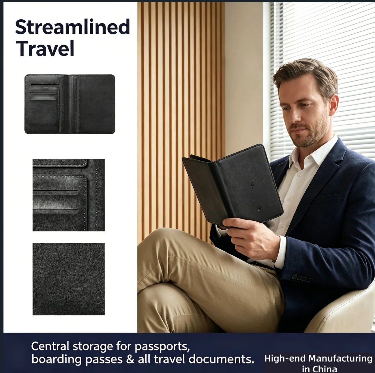Travel Accessories Apple - Умный кошелек для паспорта с GPS-трекером