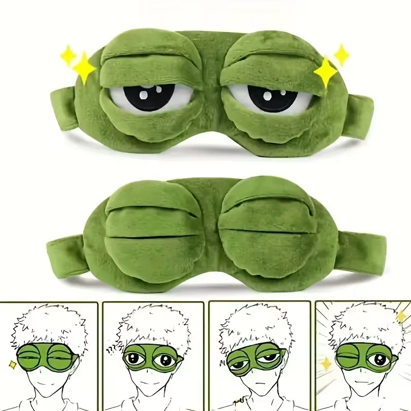 Travel Accessories Aesthetic - Маска для глаз в форме лягушки,