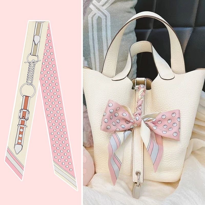 Travel Accessories Aesthetic - Женский летний розовый шарф в горошек,