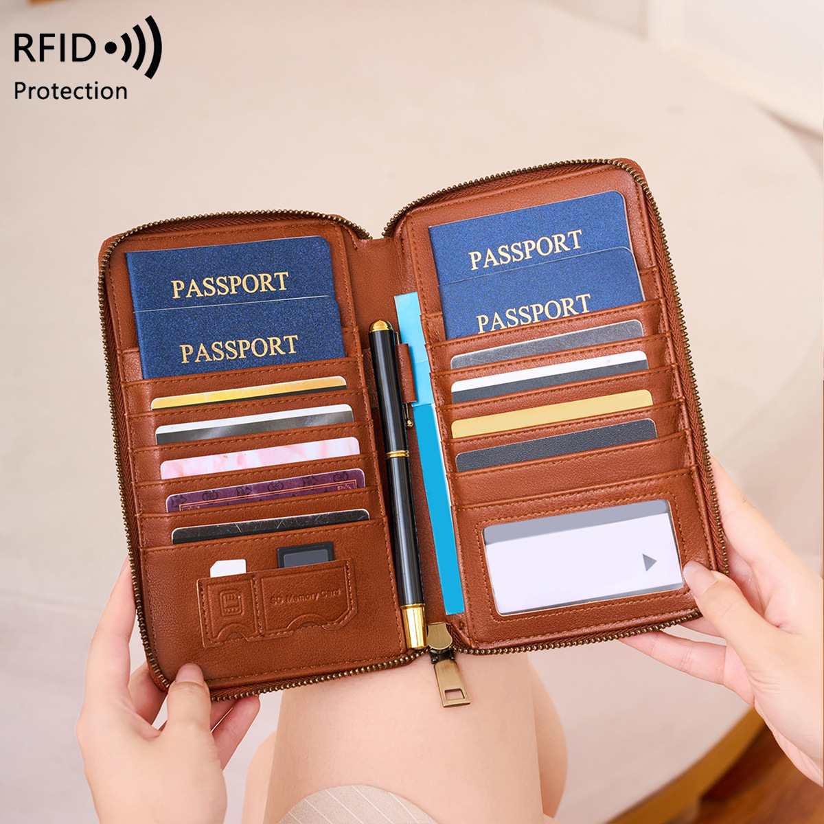 Модный кошелек для паспорта с  – обзор и цена Passport Holder Rfid
