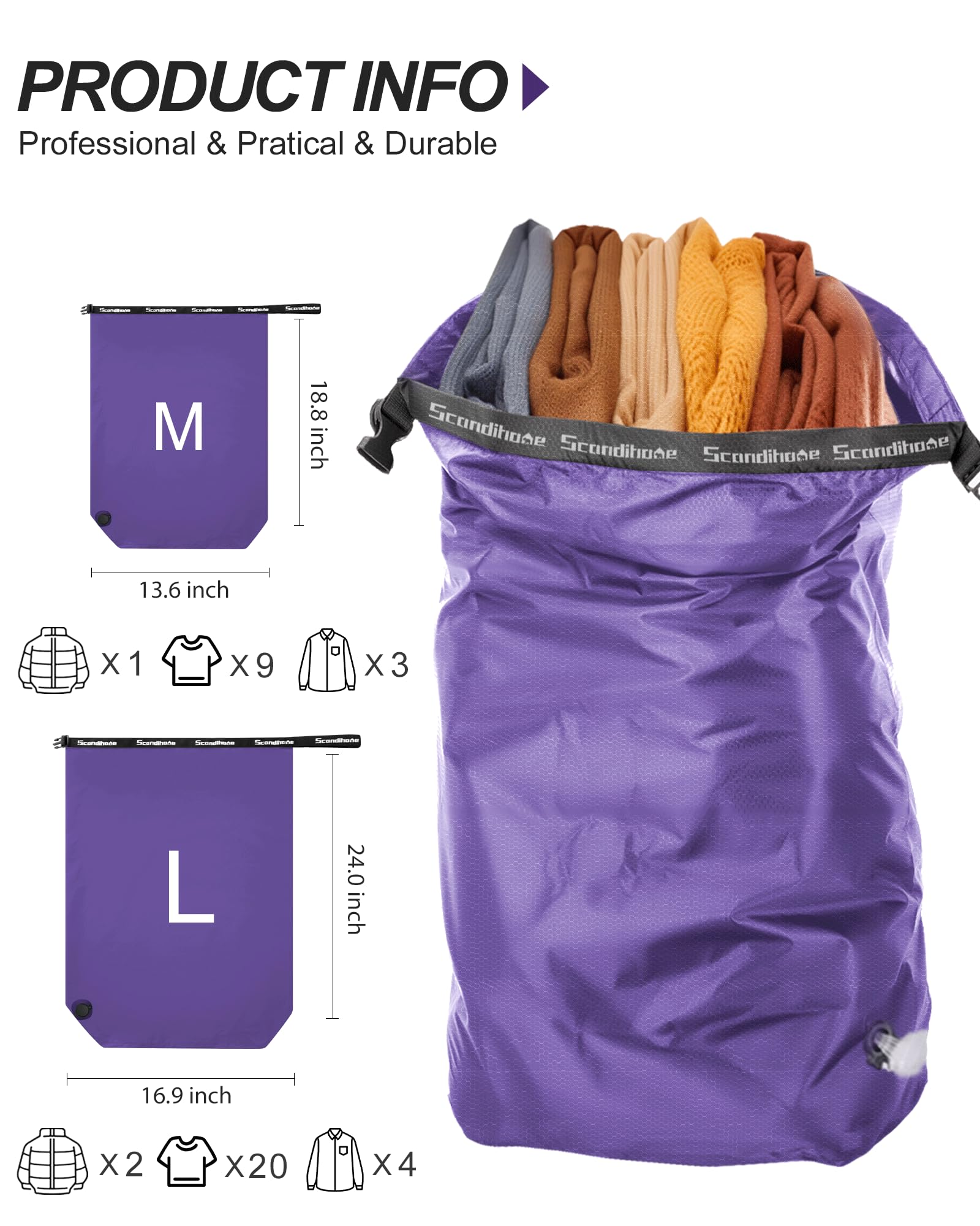 Вакуумный компрессионный мешок – обзор и цена Travel Accessories Packing Cubes