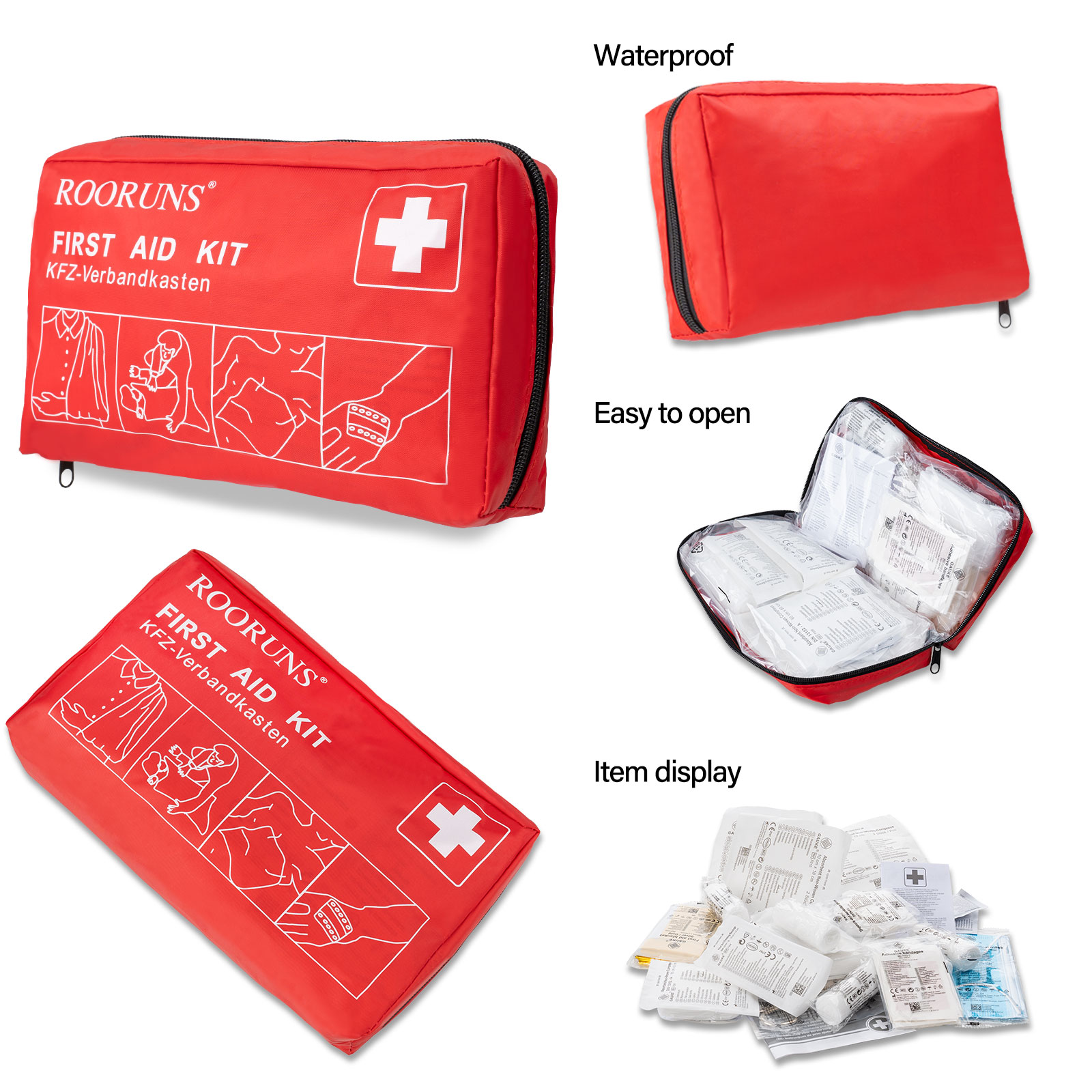 Портативная аптечка ROORUNS, 4 – обзор и цена First Aid Travel Kit